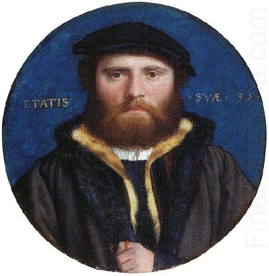 Hans holbein the younger Portrait of an Unidentified Man, possibly the goldsmith Hans of Antwerp china oil painting image